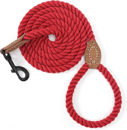 Heavy-Duty Braided Cotton Rope Dog Leash (5FT)