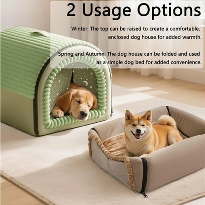 Cozy Portable Indoor Dog House – Washable Fabric Shelter