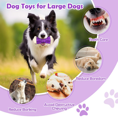 Interactive Purple Chew Toy for Aggressive Chewers