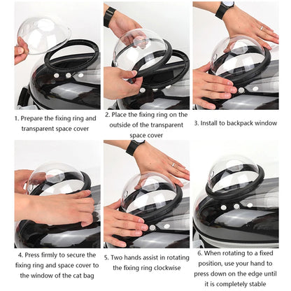 Transparent Breathable Pet Backpack Carrier