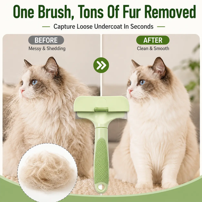 Professional Pet Deshedding Tool & Undercoat Rake for Dogs & Cats