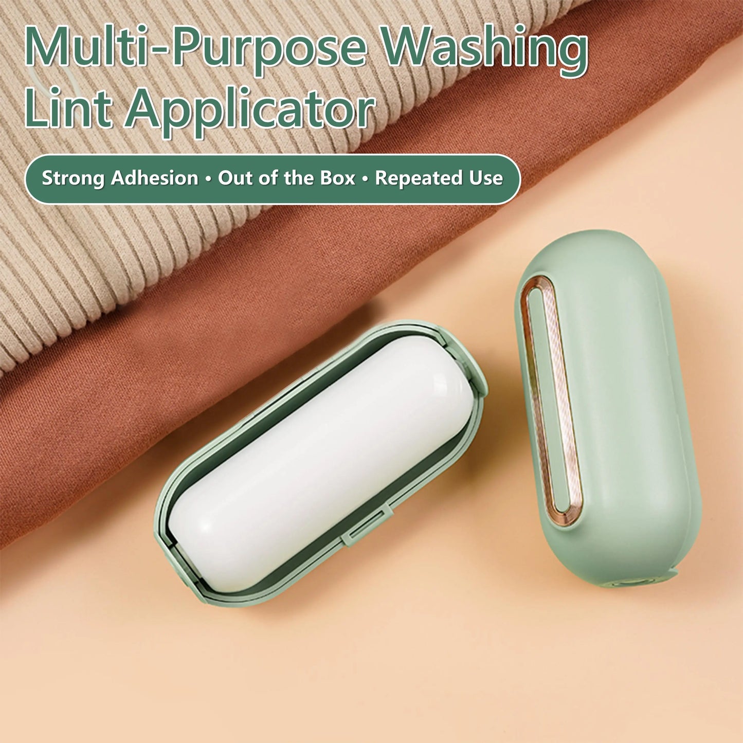 Reusable Washable Gel Lint Roller – Portable Travel-Size Pet Hair Remover