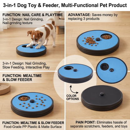Stress-Free Dog Nail File Board with Built-In Treat Dispenser