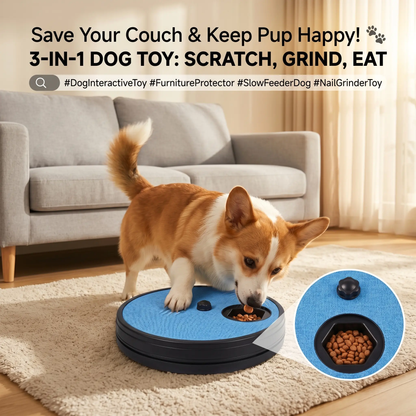 Stress-Free Dog Nail File Board with Built-In Treat Dispenser