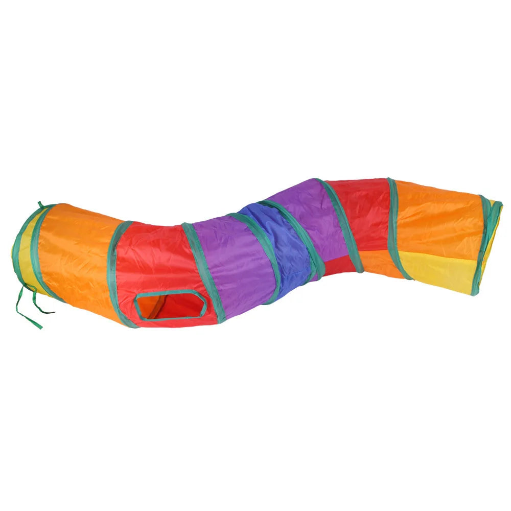 Foldable Breathable Play Tunnel for Indoor Cats