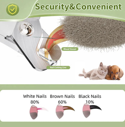 Kacoomi Electric Pet Nail Clipper with LED Light – Professional Rechargeable Nail Grinder for Dogs & Cats