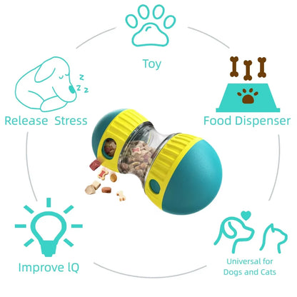 Interactive Slow Feeder Treat Dispenser Ball
