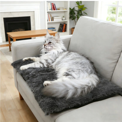 Ultra-Soft Faux Fur Pet Bed – Non-Slip Orthopedic Sleeping Pad