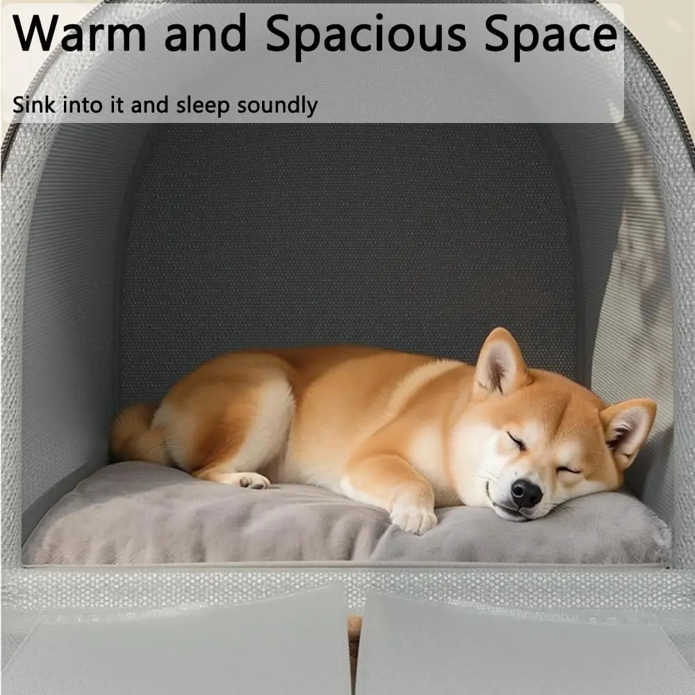 Cozy Portable Indoor Dog House – Washable Fabric Shelter