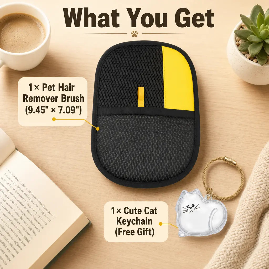 Reusable Electrostatic Pet Grooming & Hair Remover Glove