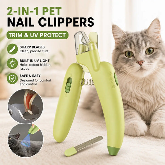 Kacoomi Electric Pet Nail Clipper with LED Light – Professional Rechargeable Nail Grinder for Dogs & Cats