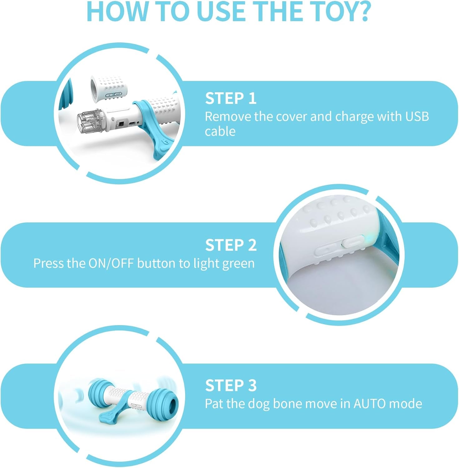 Interactive Electronic Dog Bone Toy