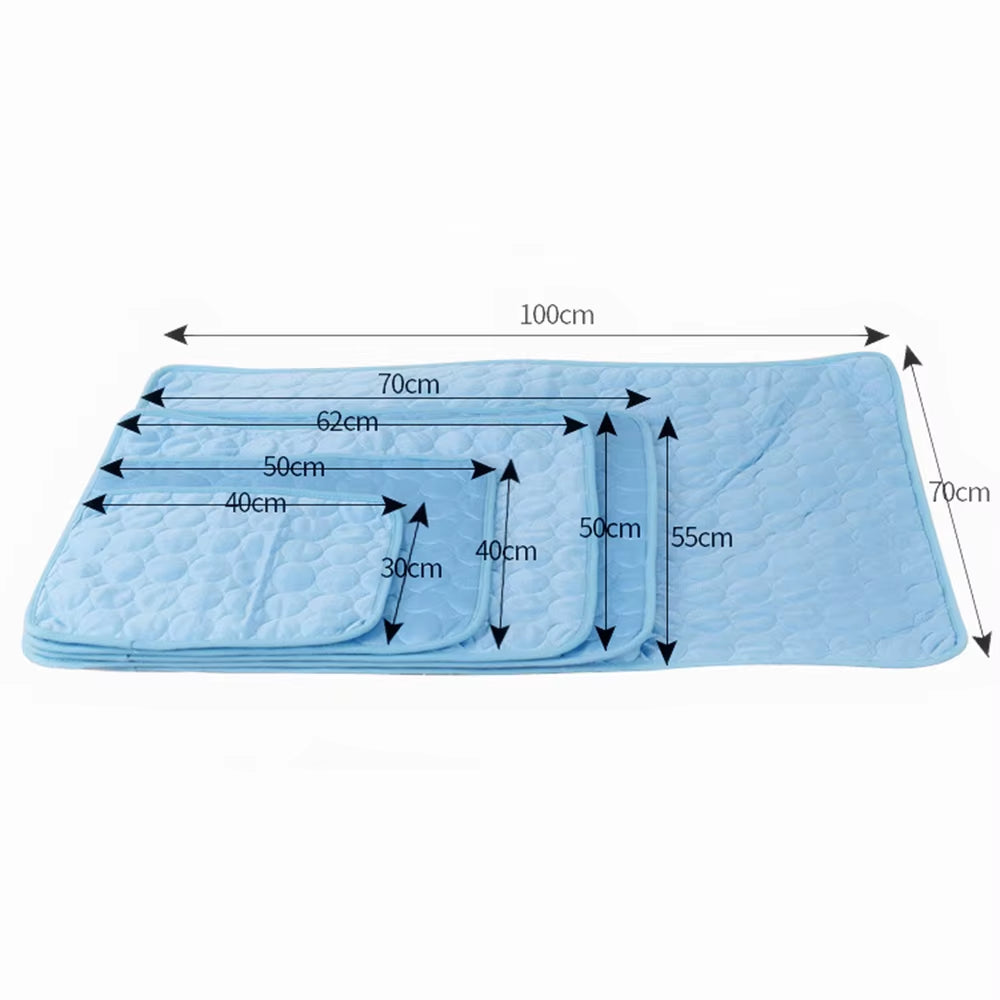 Cool Ice Silk Moisture-Proof Pet Cooling Mat