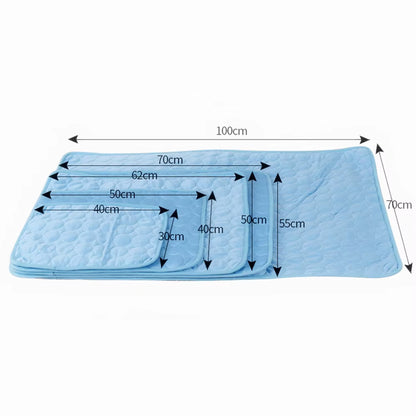 Cool Ice Silk Moisture-Proof Pet Cooling Mat