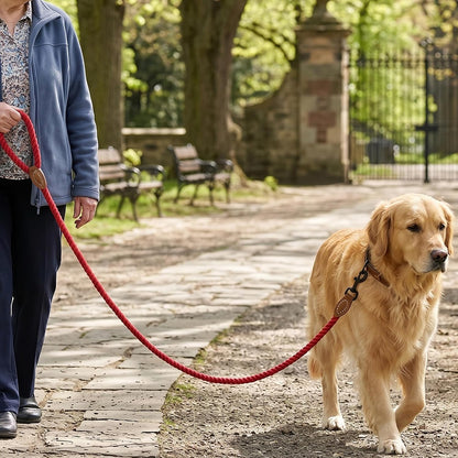 Heavy-Duty Braided Cotton Rope Dog Leash (5FT)
