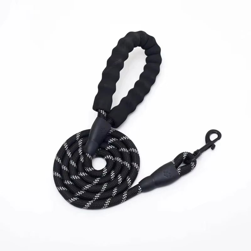 Reflective Nylon Round Walking Leash for Dogs