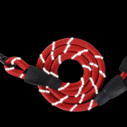 Reflective Nylon Round Walking Leash for Dogs