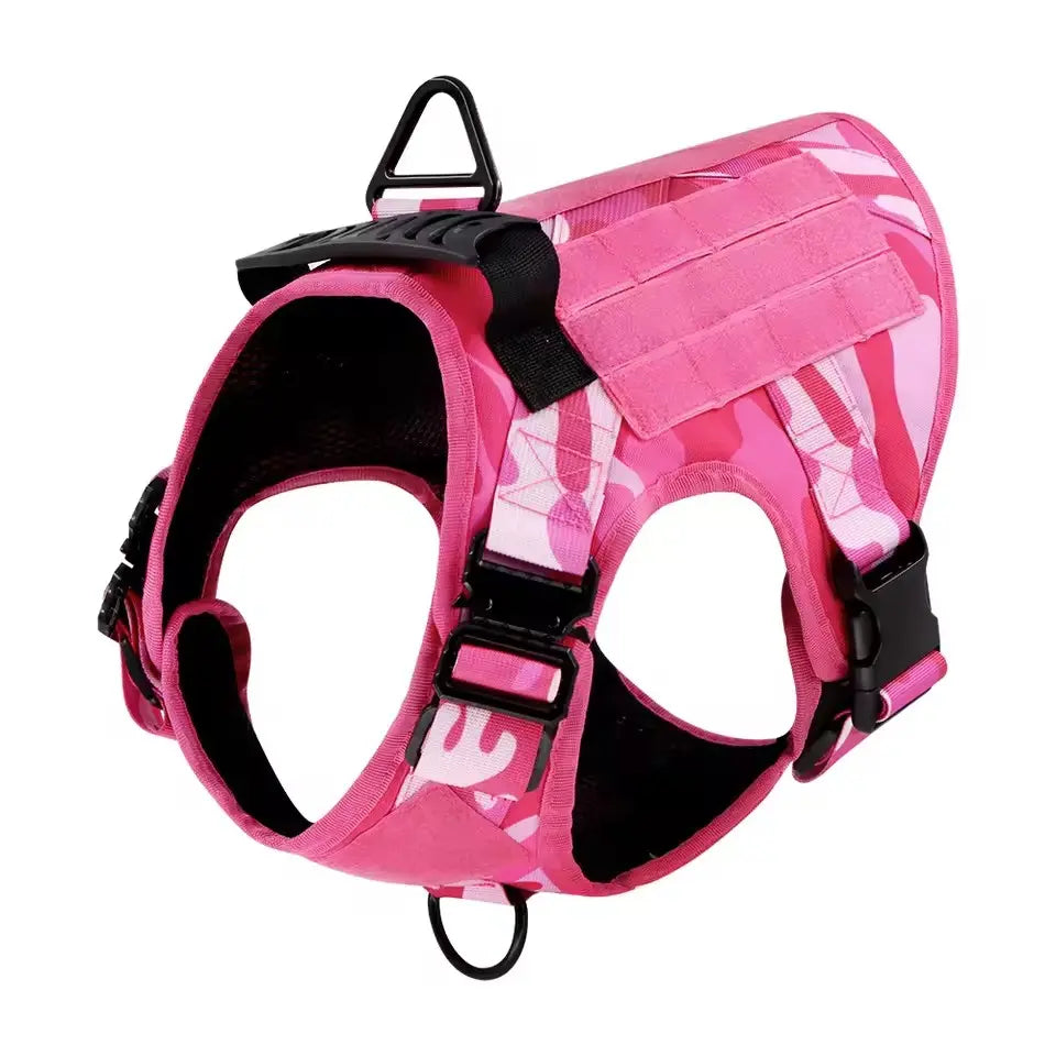 Heavy-Duty No-Pull Dog Harness – Adjustable Outdoor Safety Vest