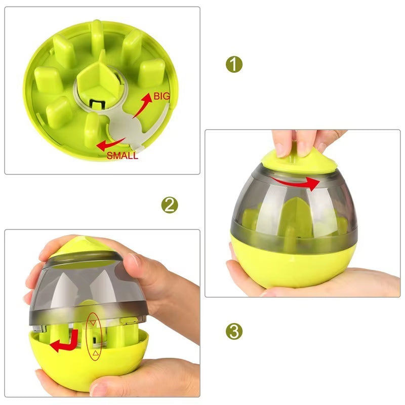 Interactive Dumbbell Treat Dispenser Toy