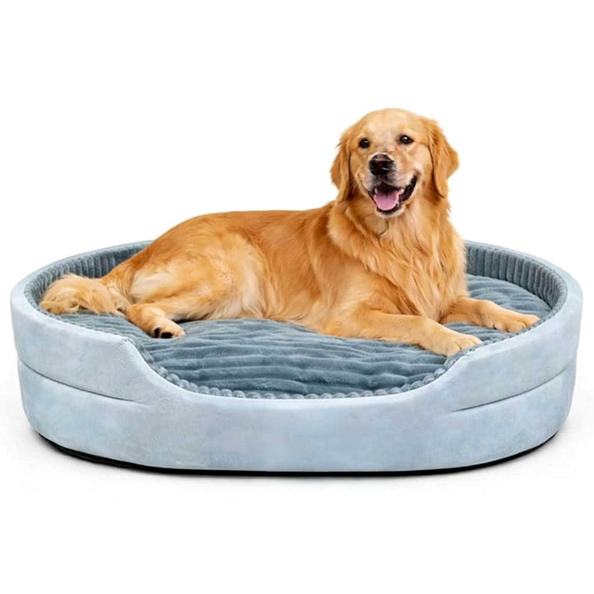 Premium Washable Plush Dog Couch Bed with Waterproof Base