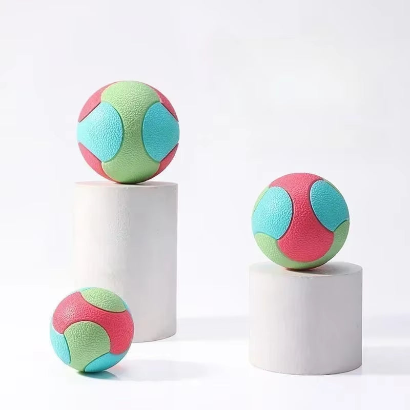 Heavy-Duty Solid Rubber Fetch Ball for Dogs