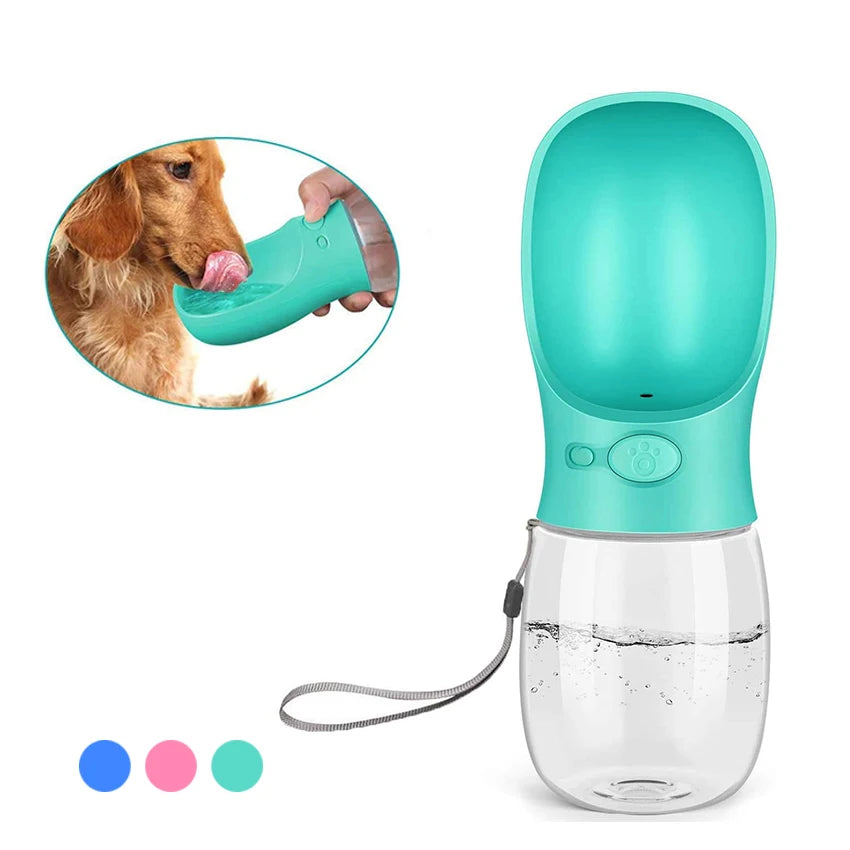 Portable Dog Water Bottle & Outdoor Travel Feeder