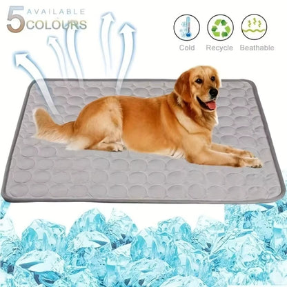 Cool Ice Silk Moisture-Proof Pet Cooling Mat