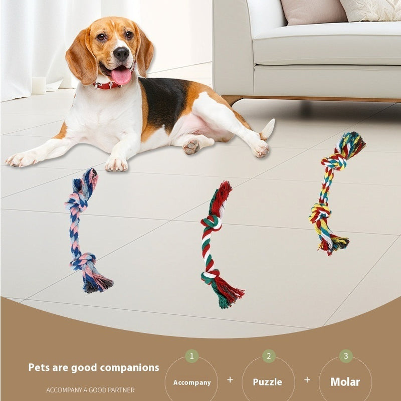 Bite-Resistant Double Knot Cotton Rope Chew Toy