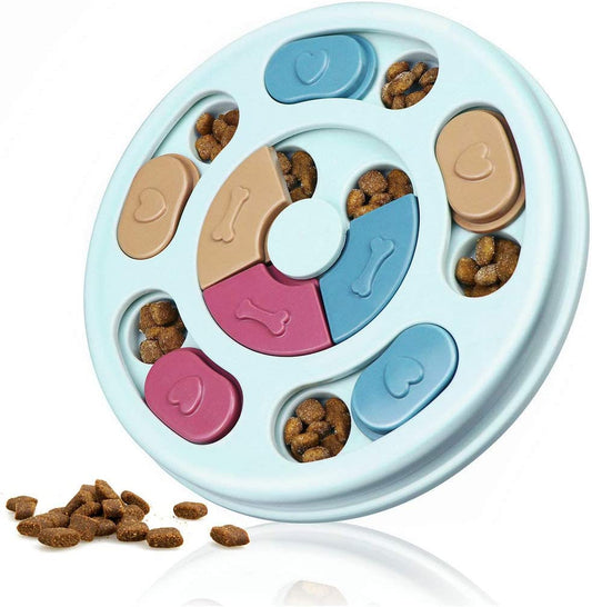 Interactive Dog Puzzle & Treat Dispenser Toy