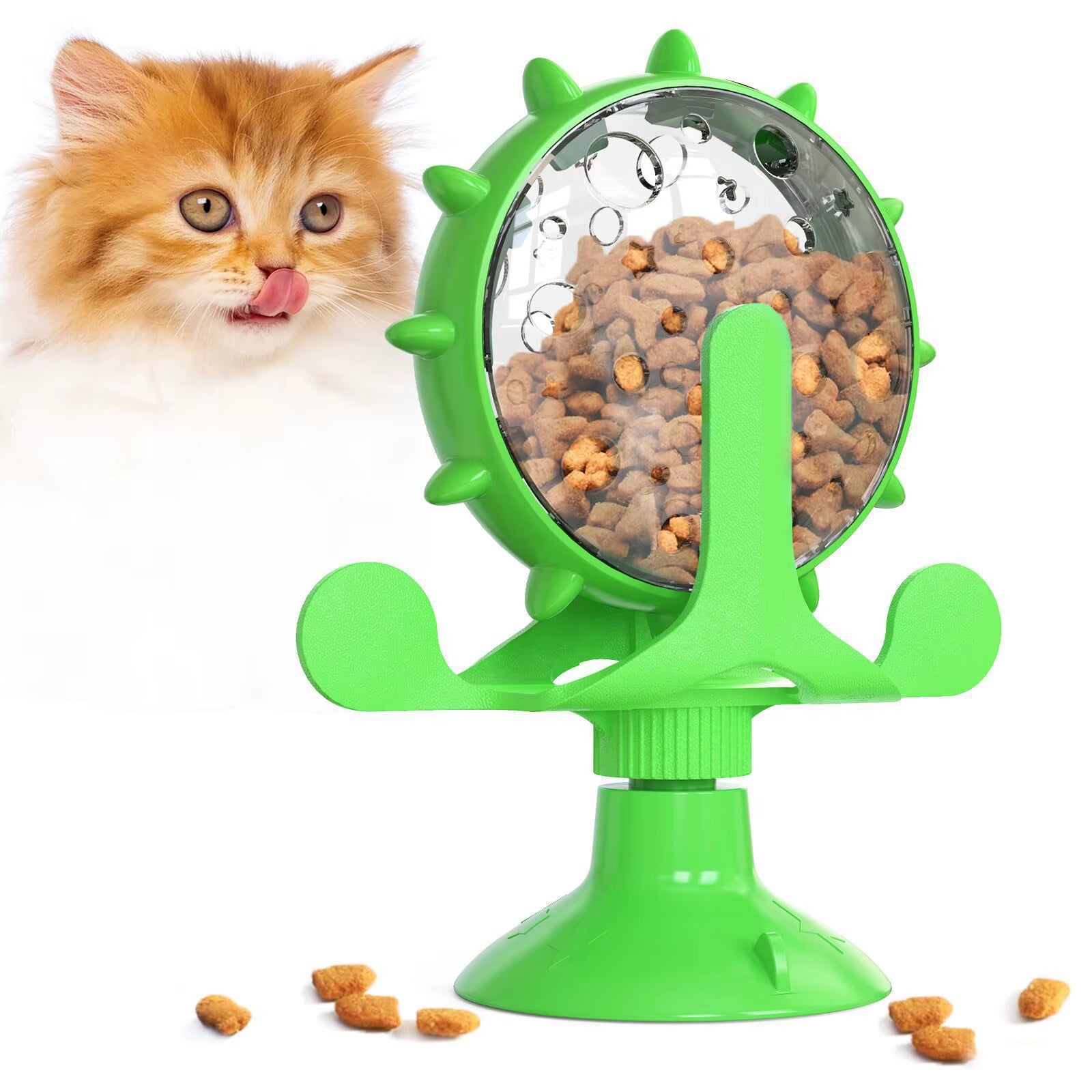 Interactive Ferris Wheel Treat Dispenser Toy