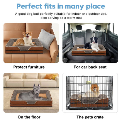 Orthopedic Egg-Crate Foam Dog Sofa Bed