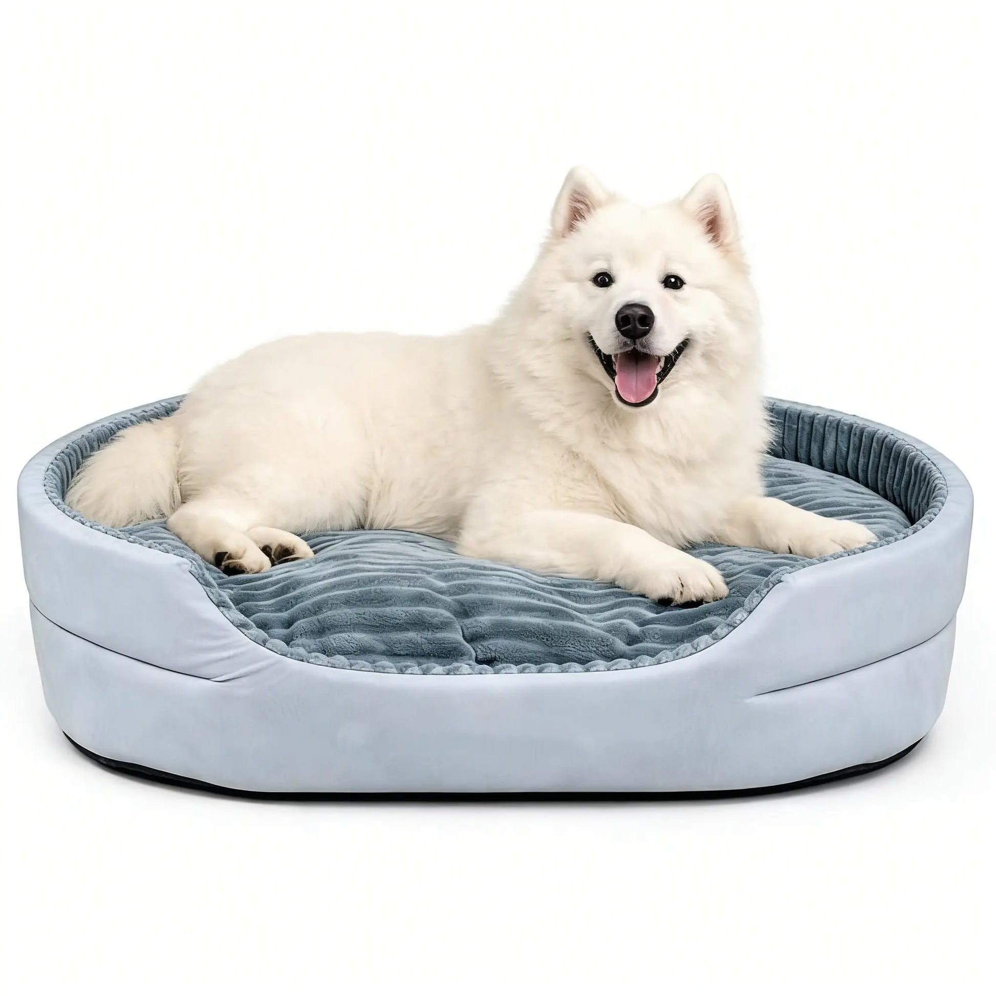 Premium Washable Plush Dog Couch Bed with Waterproof Base