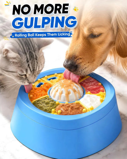 Picky Zoom Slow Feeder & Enrichment Bowl for Wet & Dry Food