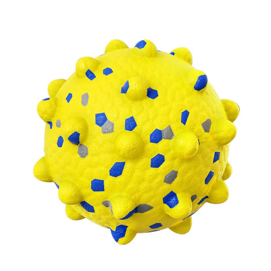 Interactive Treat-Dispensing Dog Toy Ball – Spiky Dental Chew Ball