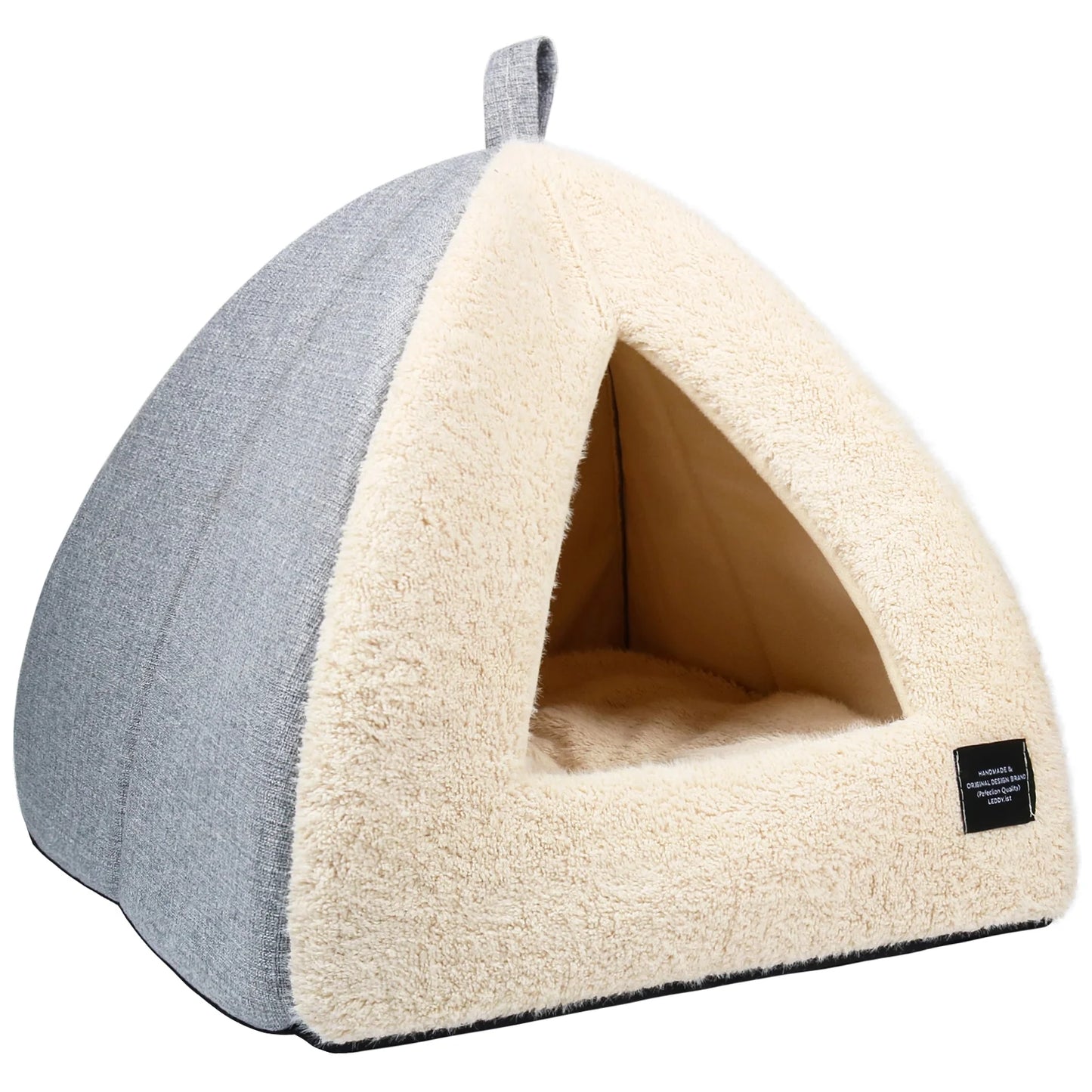 2-in-1 Cozy Cat Bed with Removable Cushion