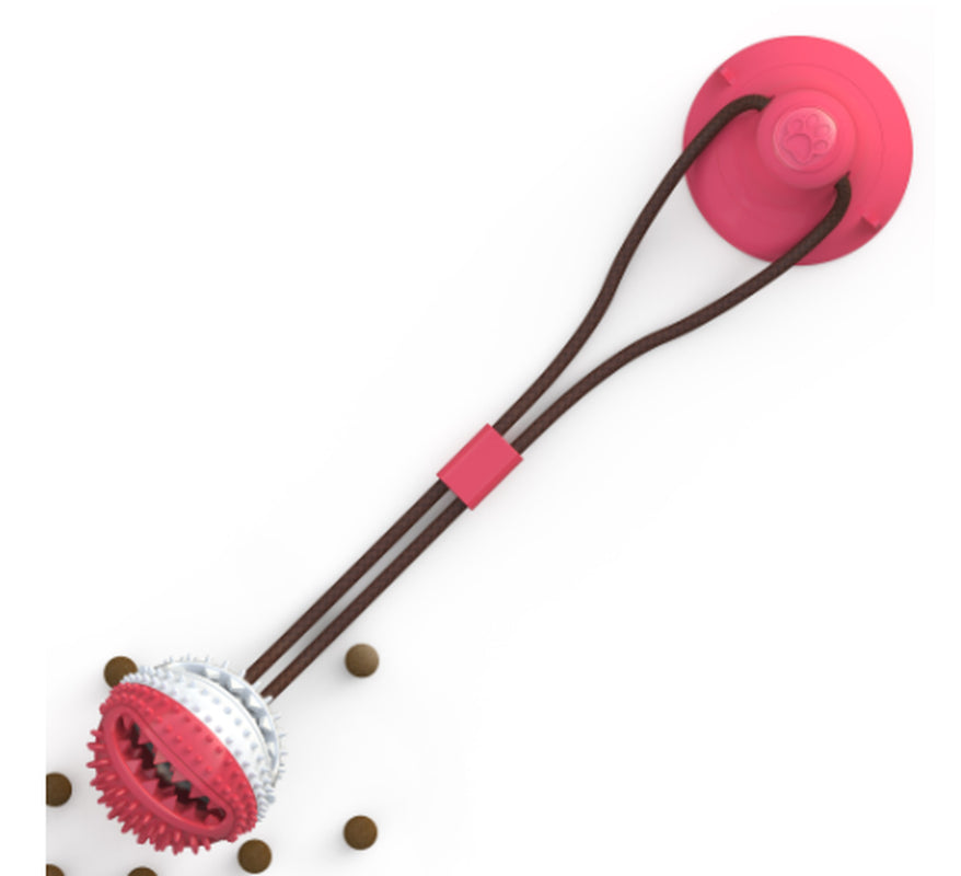 Suction Cup Tug Toy with Dental Cleaning Ball