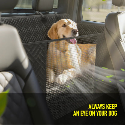 Hard Bottom Dog Car Seat Cover – Heavy Duty Back Seat Extender