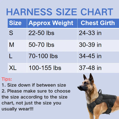 Heavy-Duty No-Pull Dog Harness – Adjustable Outdoor Safety Vest