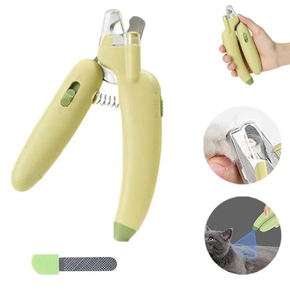 Kacoomi Electric Pet Nail Clipper with LED Light – Professional Rechargeable Nail Grinder for Dogs & Cats