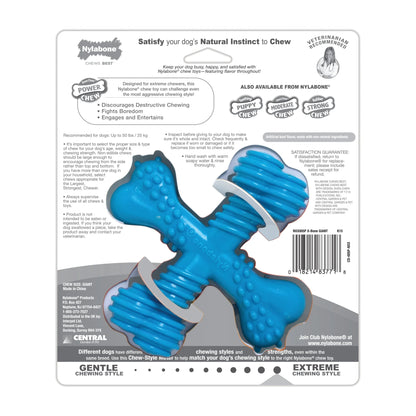 Beef-Flavored Power Chew X-Bone Toy for Large Dogs