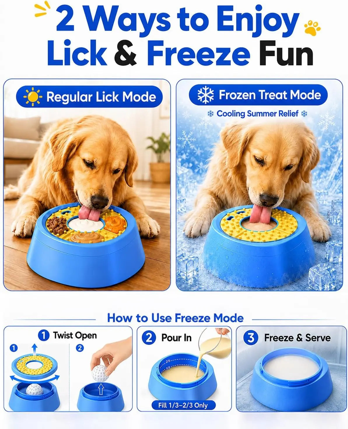 Picky Zoom Slow Feeder & Enrichment Bowl for Wet & Dry Food