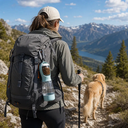 3-in-1 Portable Dog, Water Bottle & Food Container
