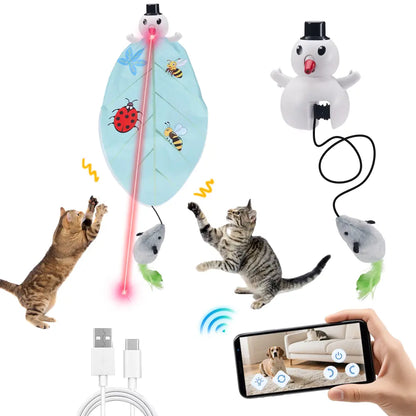Smart 3-in-1 Interactive Cat Laser & Mouse Toy