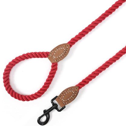 Heavy-Duty Braided Cotton Rope Dog Leash (5FT)