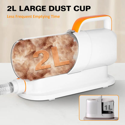 PAWING Professional Pet Grooming Vacuum Kit & All-in-1 Deshedding Tool